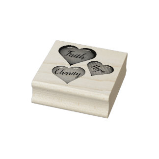 Geschulpte rode liefdeshart/harten/geloof/hoop/naa rubberstempel