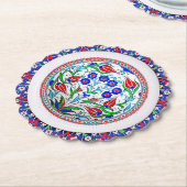 Geschulpte ronde papieren Onderzetters (Gekanteld)