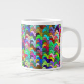 Geschulpte zeshoeken 20oz Mok (Rechts)