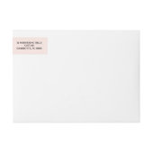Gescript liefde wrap-around retouradreslabel (Voorkant)