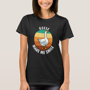 Gese Smile Ironic Gezegde Wildlife Bird Cute Goose T-shirt