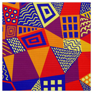 Gesegmenteerd Abstract 070717 - Kleuren 01 Stof