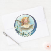 Gesegnete Ostern, gebluste Pasen Ronde Sticker (Envelop)