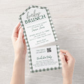 Geselecteerde Baby Brunch-uitnodiging - Scheur uit All In One Uitnodiging (Afscheurbaar)