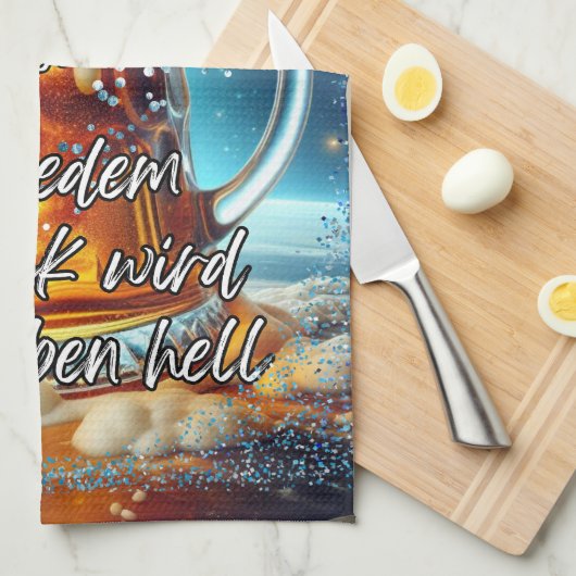 Geselliges Bier Theedoek (Quarter Fold)