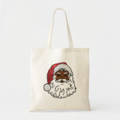 gesequeneerde zwarte santa claus tote bag (Voorkant)