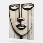 Gesicht - face acryl bord (Hoek)