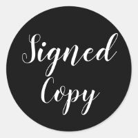 Gesigneerd Kopie Auteur Schrijver Zwart