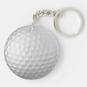 Gesigneerde golfbalcadeaus sleutelhanger (Achterkant)