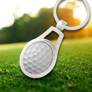 Gesigneerde golfbalcadeauseries sleutelhanger