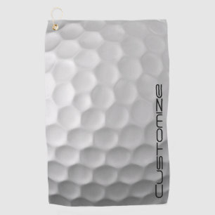Gesigneerde Serie Gepersonaliseerde Golfbal Cadeau Golfhanddoek