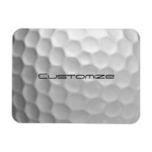 Gesigneerde Serie Gepersonaliseerde Golfbal Cadeau Magneet (Horizontaal)