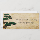 Gesiha Boarding Pass Wedding Invitation Kaart (Achterkant)