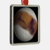 Gesimuleerd uitzicht van Mars Metalen Ornament (Rechts)