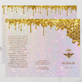 gesimuleerde brochure met glitter koningin (Voorkant / Achterkant)