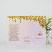 gesimuleerde brochure met glitter koningin (Staand voorkant)