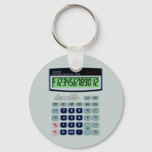 Gesimuleerde calculator sleutelhanger