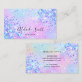 gesimuleerde chunky glitter visitekaartje (Voorkant / Achterkant)