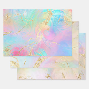 gesimuleerde folie details abstract elegant inpakpapier vel