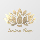 gesimuleerde folie lotusbloem raamsticker (Vel)