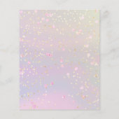 gesimuleerde glitter koningin bij flyer (Achterkant)