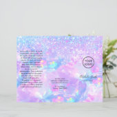 gesimuleerde glitter paarse opal brochure (Staand voorkant)