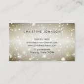 gesimuleerde glitterbij visitekaartje (Achterkant)