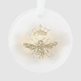 gesimuleerde glitterkoningin ornament