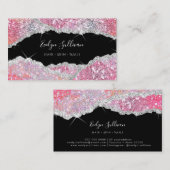 Gesimuleerde glittertextuur visitekaartje (Voorkant / Achterkant)