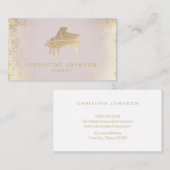 Gesimuleerde gouden folie visitekaartje (Voorkant / Achterkant)