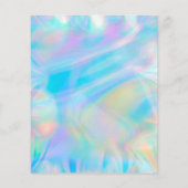 gesimuleerde holografische iriserende achtergrond flyer (Achterkant)