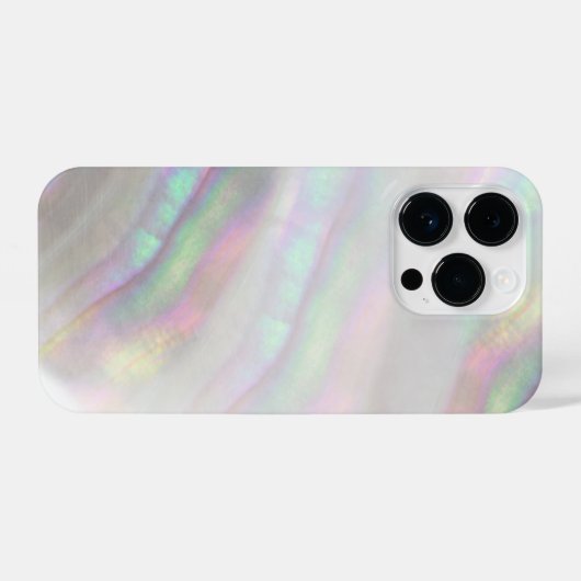 gesimuleerde iriserende schaal iPhone hoesje (Achterkant horizontaal)