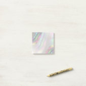 gesimuleerde iriserende schaal post-it® notes (Op bureau)