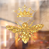 gesimuleerde klodder glitter Koningin Bij Raamsticker (Vel 2)