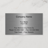 Gesimuleerde metalen Visitekaartjes (Voorkant)