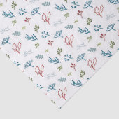 Gesketchte Botanische Kerst Weefsel Papier (Detail)