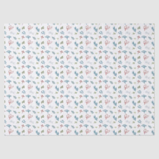 Gesketchte Botanische Kerst Weefsel Papier