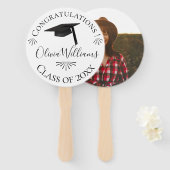 Geslaagd Cap Klasse van 2018 Foto Handwaaier (Voorkant en achterkant)