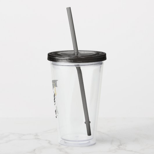 Geslaagd Cap met Tassel Klasse van 2024 Acryl Drinkbeker (Links)