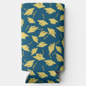 Geslaagd Caps Party Gefeliciteerd Blue & Gold (Achterkant)