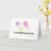 geslaagd examen gefeliciteerd kaart (Gele Bloem)