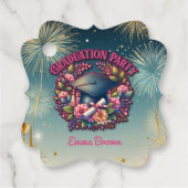 Geslaagd feest Bloemenfeest Bedankjes Labels (Voorkant)