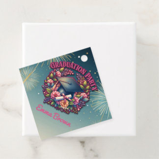 Geslaagd feest Bloemenfeest Bedankjes Labels