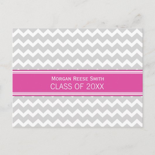 Geslaagd Party Invitation Briefkaart Chevron (Voorkant)