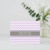 Geslaagd Party Invitation Briefkaart Chevron (Staand voorkant)