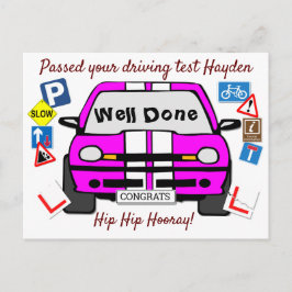 geslaagd rijexamen gefeliciteerd briefkaart