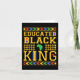 Geslaagde zwarte koning Afrikaanse Dashiki Geschie Kaart