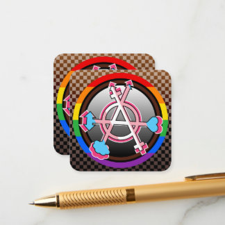 Geslacht Anarchie Symbool, Embleem op schaakbord Informatiekaartje