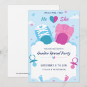 Geslacht baby kaart (Voorkant / Achterkant)