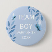 Geslacht Bam waterverf florale Button (Voorkant)